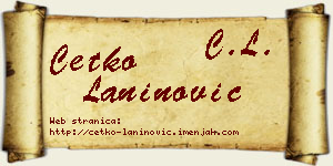 Ćetko Laninović vizit kartica